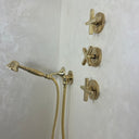 Unlacquered Brass Shower Set Shower Systems detail view 3
