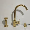 Unlacquered Brass Single Hole Kitchen Faucet Kitchen Faucets detail view 3