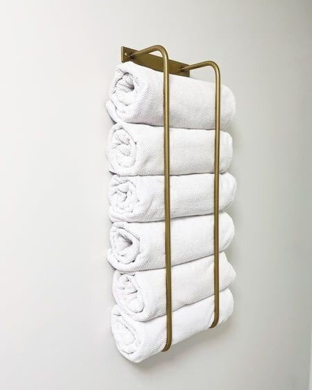 Unlacquered Brass Towel Rack Bathroom Hardware product photo