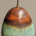Verdigris Copper Bell Pendant – Green Patina Oxidized Ceiling Fixture Pendant Lighting detail view 3